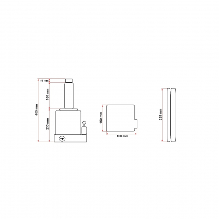 Cric hidraulic tip piston, sarcina maxima suportata 20T [6]