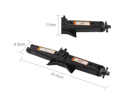 Cric mecanic auto tip "broască" 2 tone + mănuși [8]