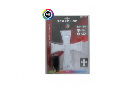 Cruce luminoasă cu 62 LED-uri RGB 12V - 24V (dimensiuni 245 x 200 mm) [2]