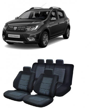 Accesorii pentru interior - Set huse scaunde dedicate DACIA Sandero Stepway 2013 - 2020
