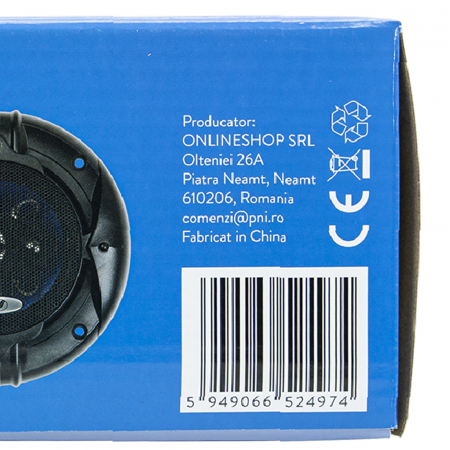 Difuzoare auto coaxiale PNI HiFi400, 80W, 4 Ohm, 10 cm, 3 cai, Injection Core cu diametru 100mm, set 2 buc [4]
