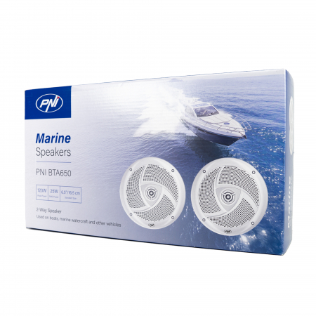 Difuzoare coaxiale pentru barci PNI BTA650 120W, 16.5 cm, set 2 buc [8]