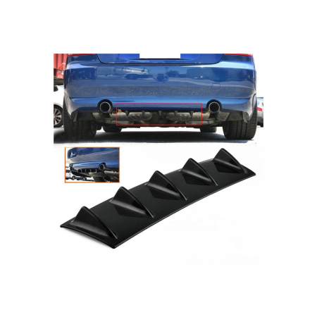 Tunning Auto - Difuzor de bara universal culoare Negru Lucios