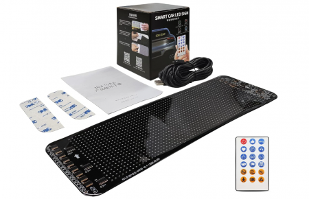 Display LED programabil flexibil pentru mașină cu telecomandă 59cm х 12cm [3]