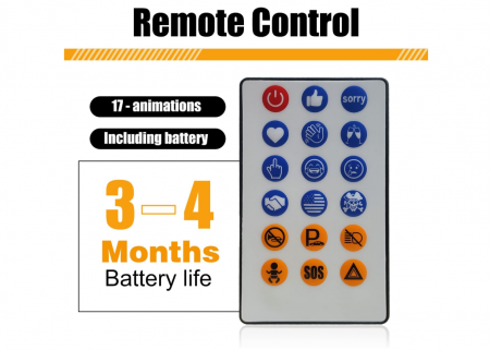 Display LED programabil flexibil pentru mașină cu telecomandă 59cm х 12cm [6]