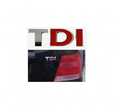 Emblema TDI cu doua litere rosii Cod:T01 [1]