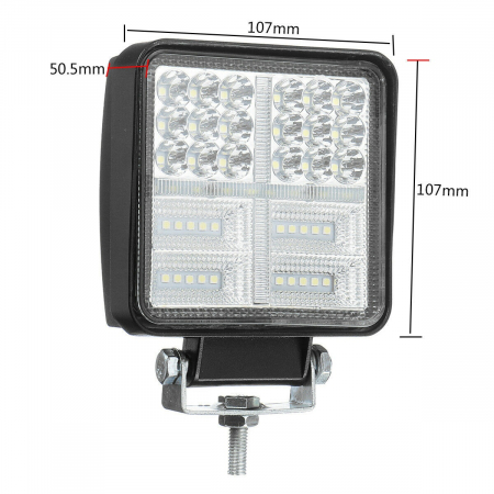 Proiector  LED de 162 W, ​​alb, galben, lampă de ceață 12 V 24 V [5]