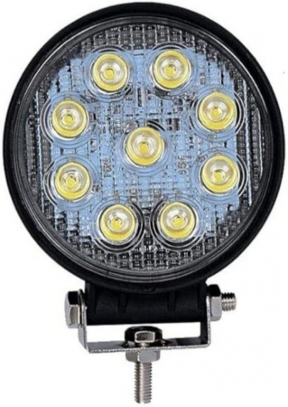 Electronice si electrice auto - Proiector LED rotund, lampă cu LED-uri, cu lumină difuză FLOOD, 12V 24V, subțire (Slim), 27W
