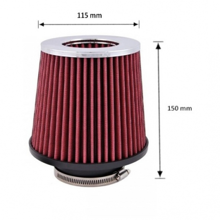 Filtru Aer Tuning Rosu Editie Sportiva, Debit de 76 mm [1]