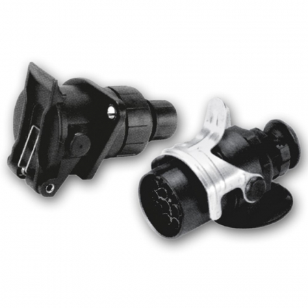 Priza remorca - Fisa Priza 24V 5 Pini Tata Plastic Hico