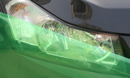 Folie de protecție verde transparentă pentru faruri și stopuri - 10M x 30 cm [3]