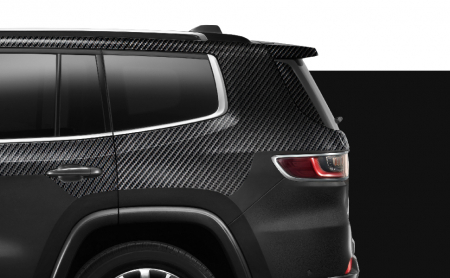 Folie carbon 5D decorativa auto  1.52 X 18m, negru [5]