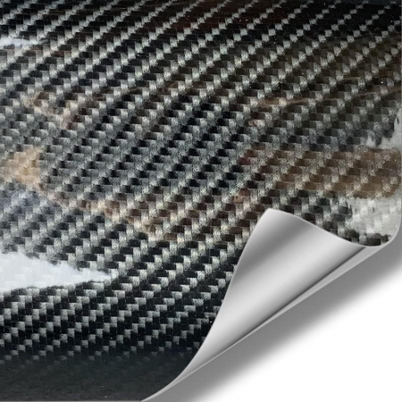 Folie decorativa auto 9D, 1.52 X 18m, negru carbon [1]