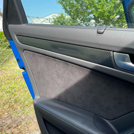 Folie decorativa auto 9D, 1.52 X 18m, negru carbon [7]