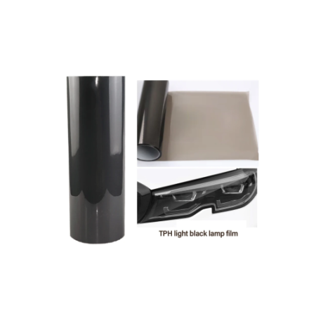 Folie protectie faruri stopuri - Folie protectie faruri stopuri TPH Light Black 70% VLT Premium 0.6m x 7m regenerare