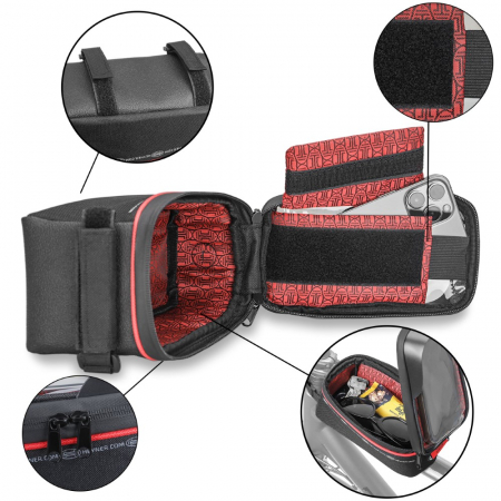 Gentuta Impermeabila Pentru Bicicleta Cu Suport Telefon [2]