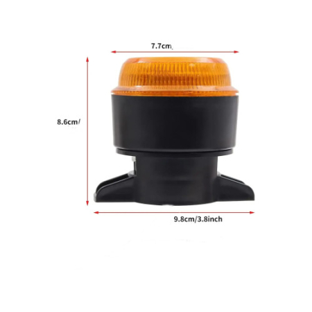 Girofar Led auto lumina portocalie 12-24V Cod: 201709 [1]