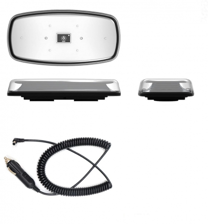 Girofar, Wireless LED Tip Beacon cu baterie reîncărcabilă și magnet, 12V-24V, pentru asistență rutieră, platforme, tehnică agricolă și altele [4]