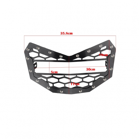 Grila radiator echipata cu proiector LED BAR compatibila MAVERICK X3 Cod: RZR-021 [11]