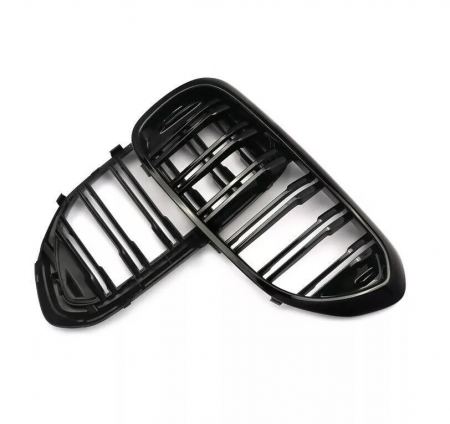 Grile duble pentru BMW Seria 5 G30 G31 G38 520i, 523i, 528i, 530i, 535i, 550i, 520d, 530d, 530e, 530eX, 530iX, 550iX (xDrive), 540dX 2017-2019 Luciu Negru [10]