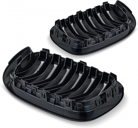 Grile duble pentru BMW X3 X4 Facelift F25 F26 (2014-2017) Luciu Negru [6]