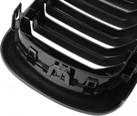 Grile duble pentru BMW X5 X6 F15 F85 F16 F86 2014+ Luciu Negru [6]