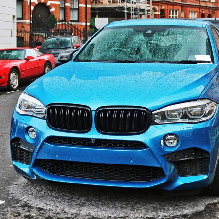 Grile duble pentru BMW X5 X6 F15 F85 F16 F86 2014+ Luciu Negru [11]