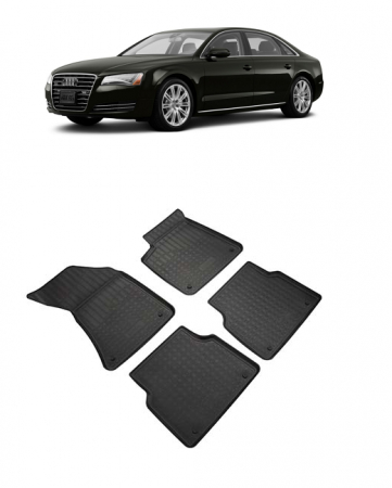 Audi - Covorase auto cauciuc dedicate AUDI A8 D4 4H ( 2010-2018)
