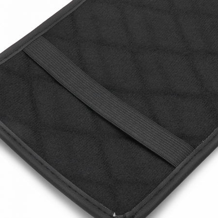 Husa Cotiera Auto Universala 29 cm x 17 cm negru cu cusaturi albe [8]