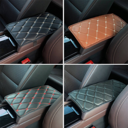 Husa Cotiera Auto Universala 29 cm x 17 cm negru cu cusaturi albe [2]
