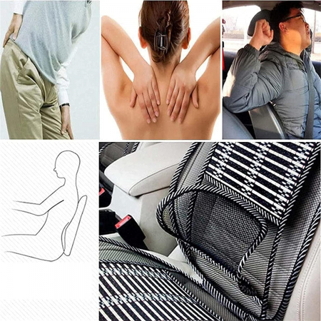 Husa de scaun ergonomica antitranspiratie din lemn de bambus [8]