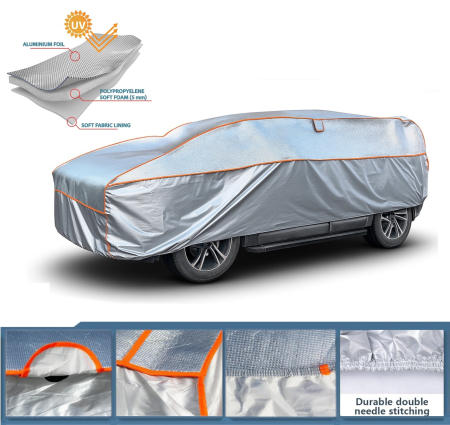 Prelate anti-grindina - Husa impermeabila anti-grindină din aluminiu pentru autoturism, SUV marimea XXL - 520mm