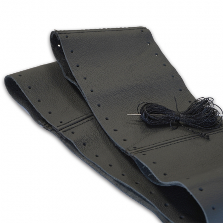 Husa Volan Cu Snur Piele Naturala Negru 36-39 Cm [0]
