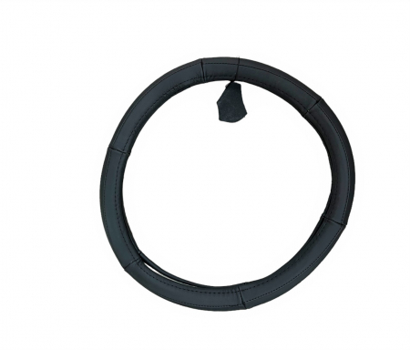 Husa volan din piele fara gaurele Diametru 37-38 cm culoare negru [0]