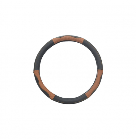 Accesorii pentru interior - Husa volan din piele , marimea M culoare negru+maro Cod: K436