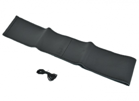 Husa volan imitatie piele K95LUX LATA 11.5cm marimea XXL cu ac si ata culoare negru [1]