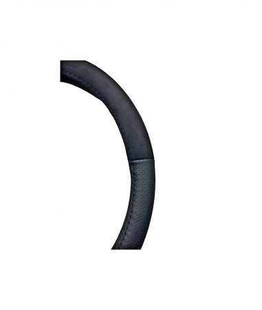 Husa volan imitatie piele si alcantara , Marimea M, culoare negru Cod: WK-1015 [1]