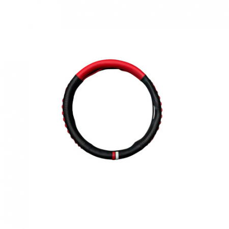 Accesorii pentru interior - Husa volan imitatie piele si silicon rosu marime M 38cm