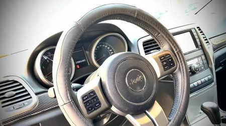 Husa Volan piele calitate PREMIUM , Culoare Neagra ,Universala [2]