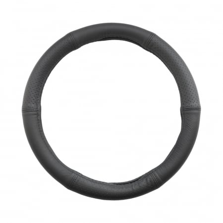 HUSA VOLAN PIELE NATURALA SEMI PERFORATA NEGRU 35-37 CM [1]