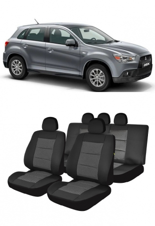 Accesorii pentru interior - Set Huse Auto compatibile MITSUBISHI ASX 2010-2018  (BANCHETA FRACTIONATA)