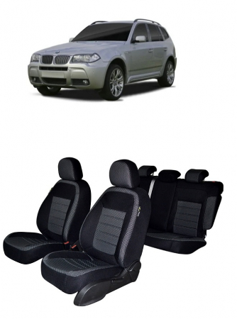 BMW - Set Huse scaune dedicate Bmw X3 (2003-2010) - husa cotiera
