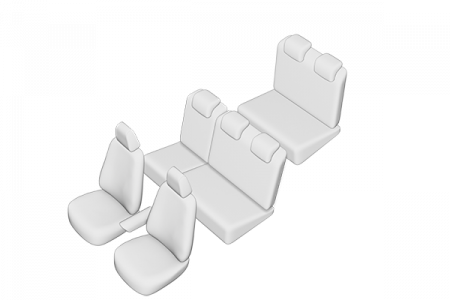 Set Huse scaune dedicate Dacia Lodgy 7 Locuri (2013-2019) [2]
