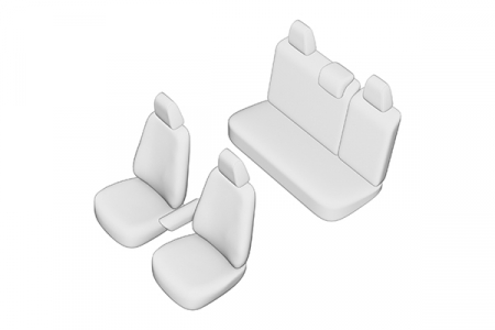 Huse scaun Dacia Logan 2021-2025 (bancheta fractionata) [2]
