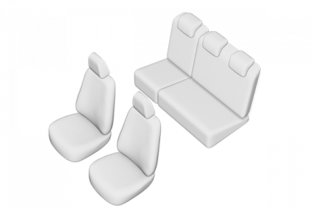 Set Huse scaune dedicate Dacia Logan Mcv 5 locuri (2004-2012) [16]