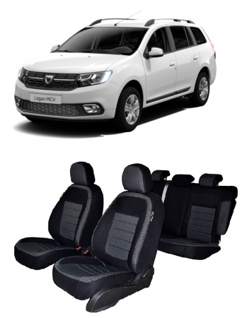 Dacia - Set Huse scaune dedicate Dacia Logan Mcv 5 locuri Autentic (2013-2020)