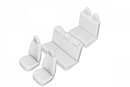 Set Huse scaune dedicate Dacia Logan Mcv 7 Locuri (2004-2012) [1]