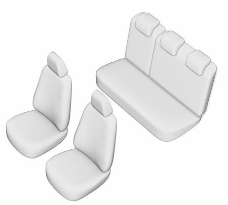 Huse scaune  dedicate Dacia Duster (2018-2019) Bancheta fractionata [16]