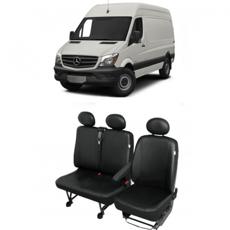 Mercedes - Huse scaun din piele MERCEDES Sprinter 3 locuri (2+1) 2007 - 2017