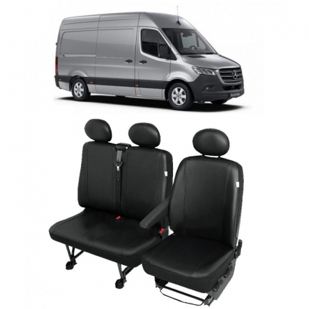 Mercedes - Huse scaun din piele MERCEDES Sprinter 3 locuri (2+1) 2015 - 2021